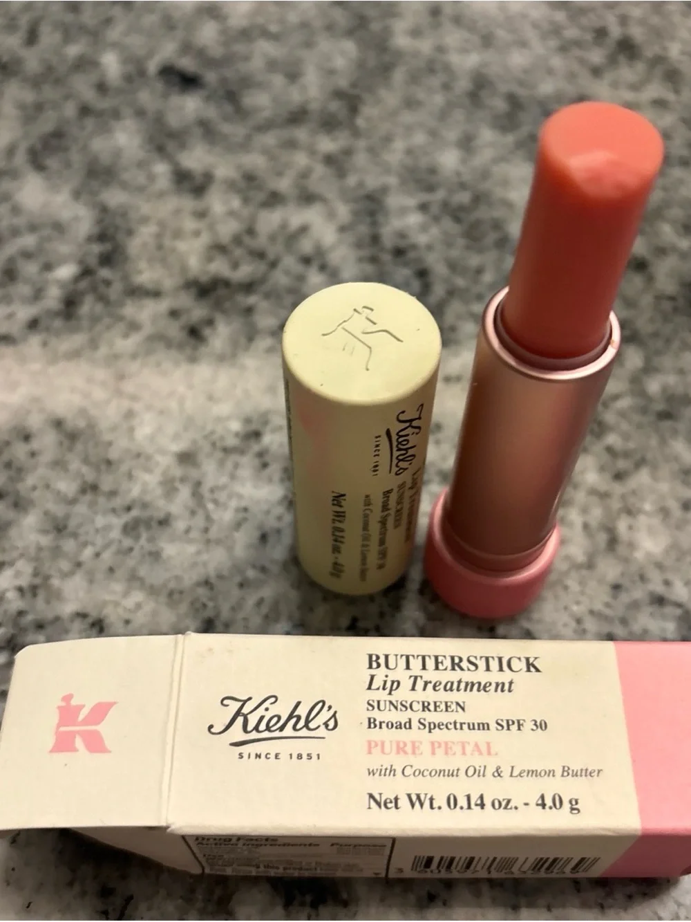NEW Kiehls Butterstick Lip Treatment PURE PETAL *Rare & Discontinued NIB